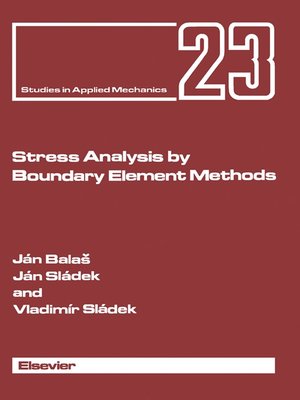 cover image of Stress Analysis by Boundary Element Methods